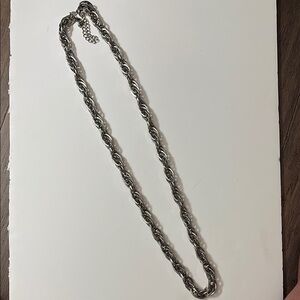 Silver Twisted Chain Necklace